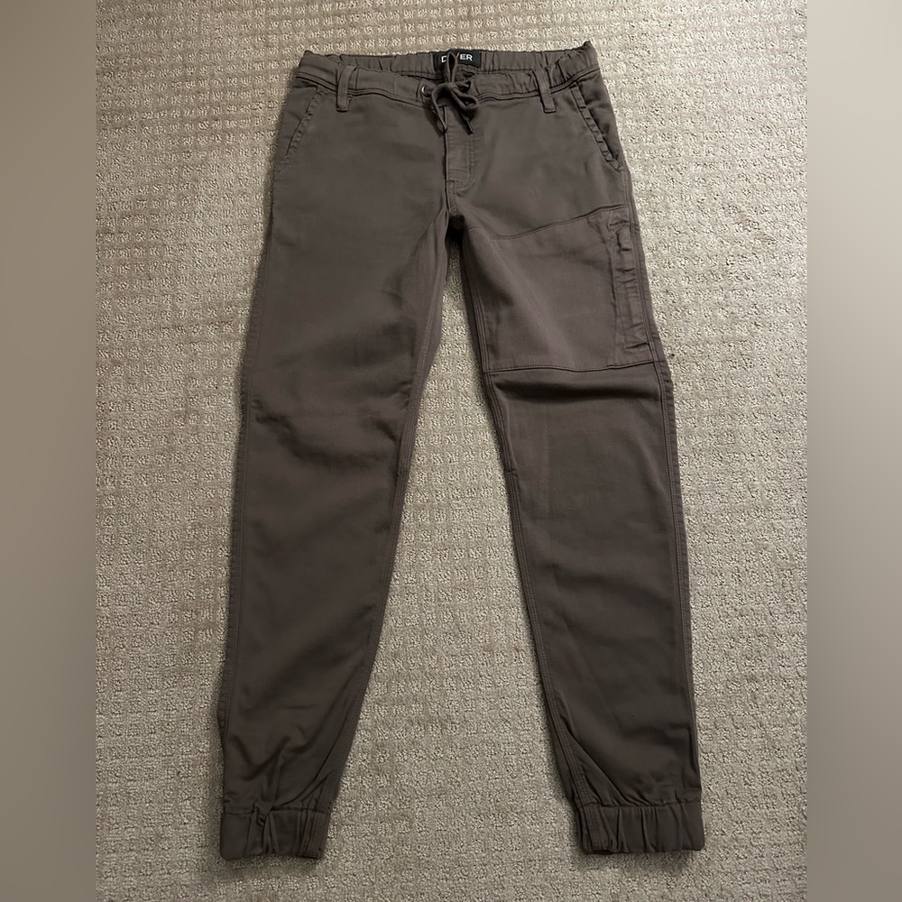 Olive Green Men's Drawstring Jogger Pants